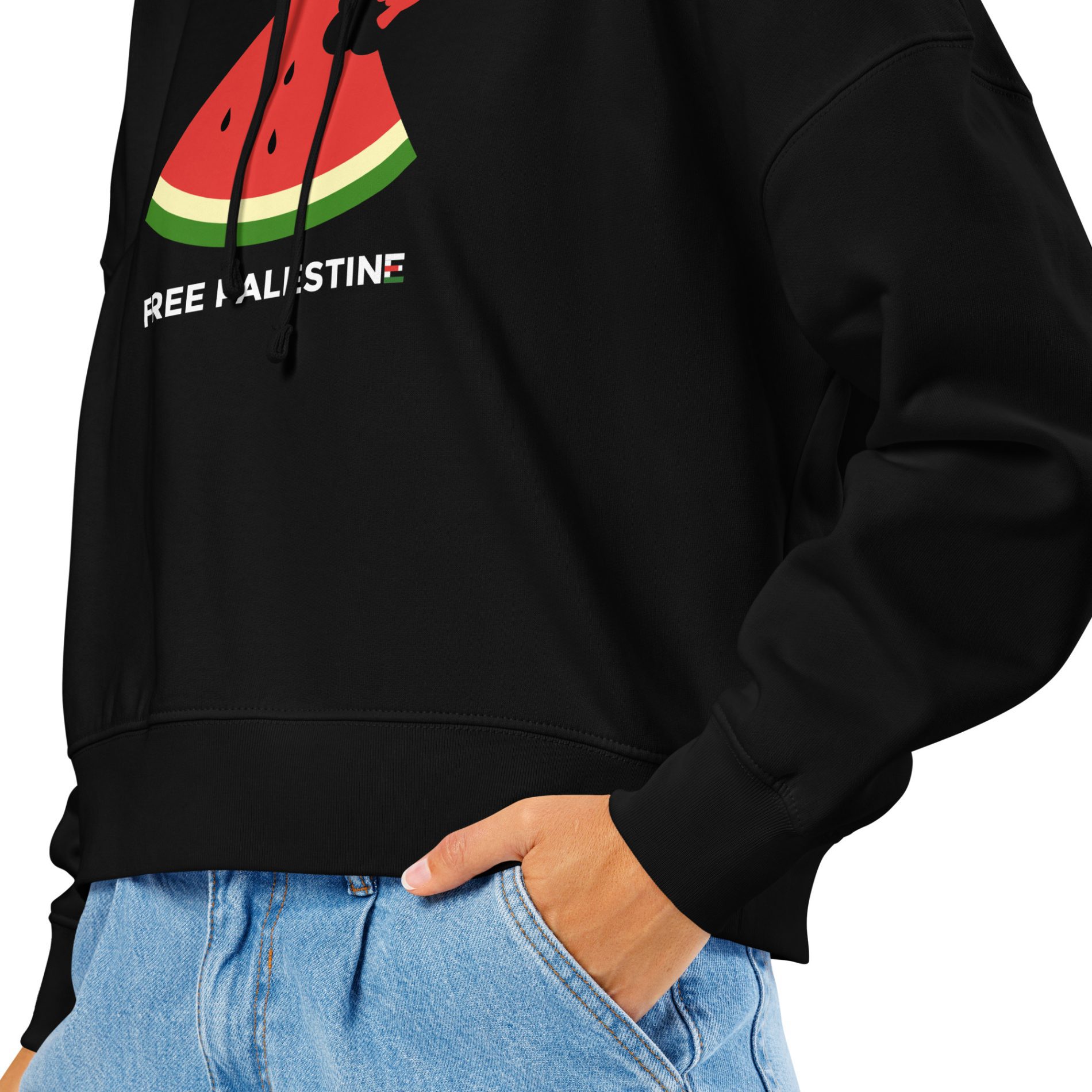 Free Palestine Watermelon Women’s Organic Hoodie