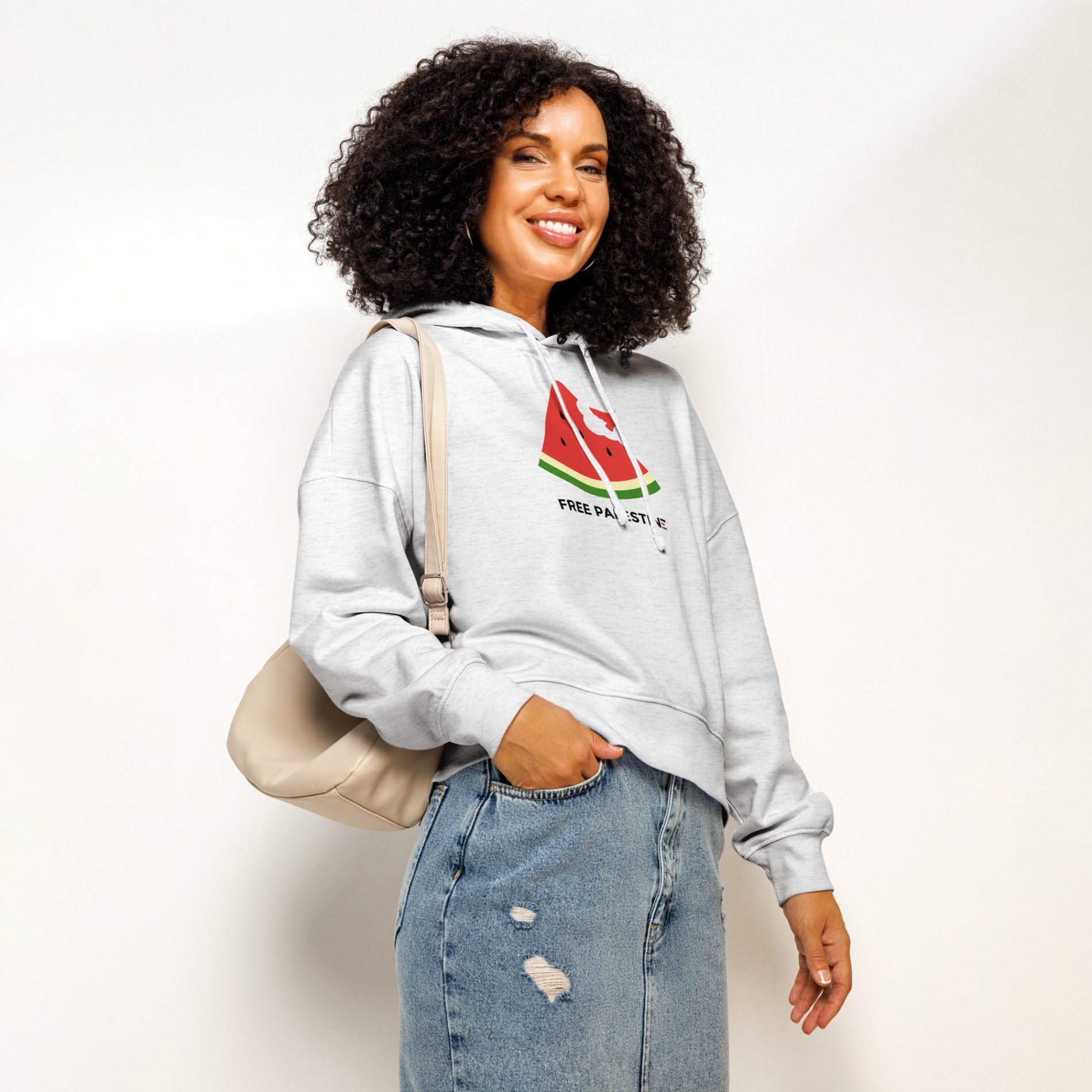 Free Palestine Watermelon Women’s Organic Hoodie