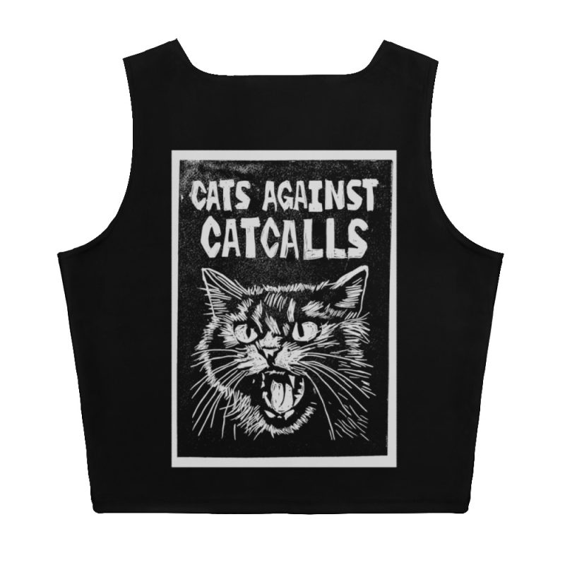 Cats Against Catcalls Crop Top Vest