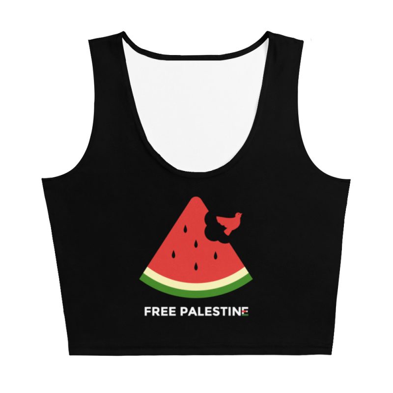 Free Palestine Watermelon Crop Top Vest