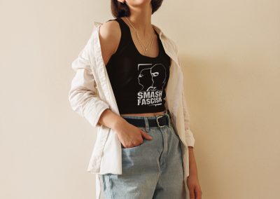 Smash Fascism Crop Top Vest