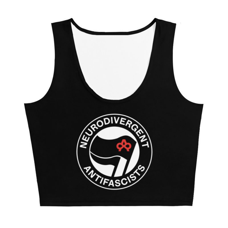Neurodivergent Antifascists Crop Top Vest