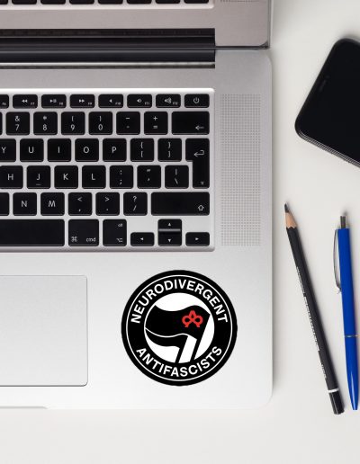 Neurodivergent Antifascists Kiss-Cut Stickers