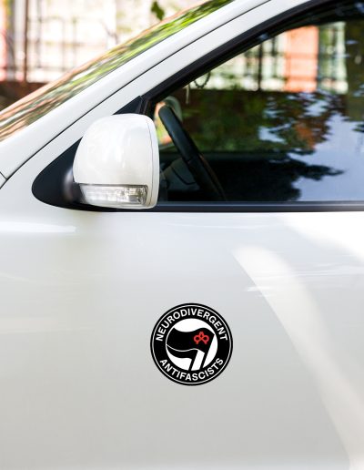 Neurodivergent Antifascists Kiss-Cut Stickers