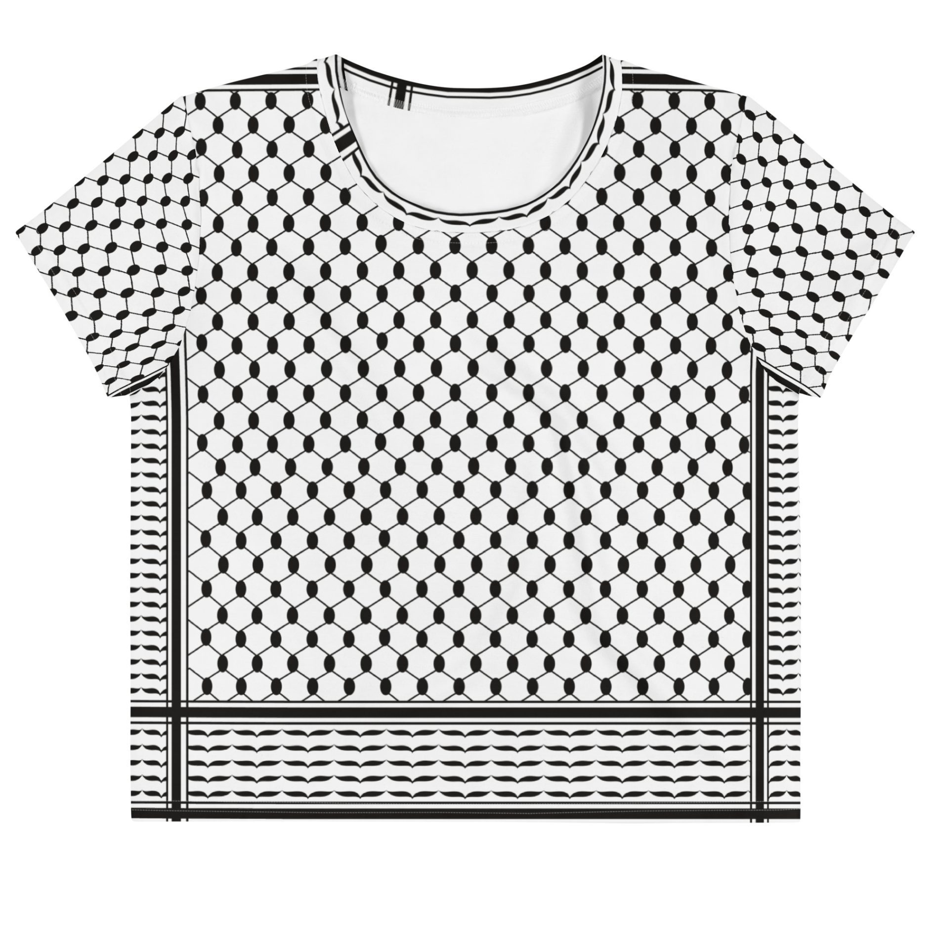 Kufiya (Keffiyeh) Crop Top