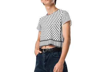 Kufiya (Keffiyeh) Crop Top