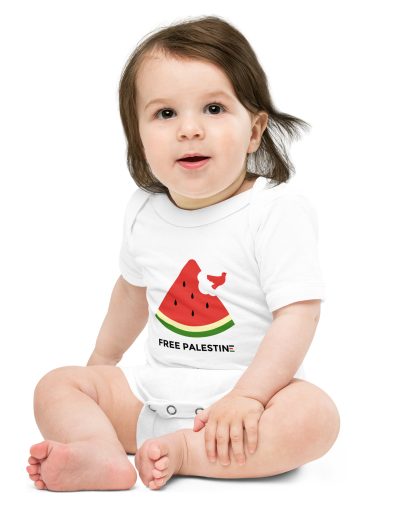 Free Palestine Watermelon Baby One Piece