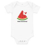 Free Palestine Watermelon Baby One Piece