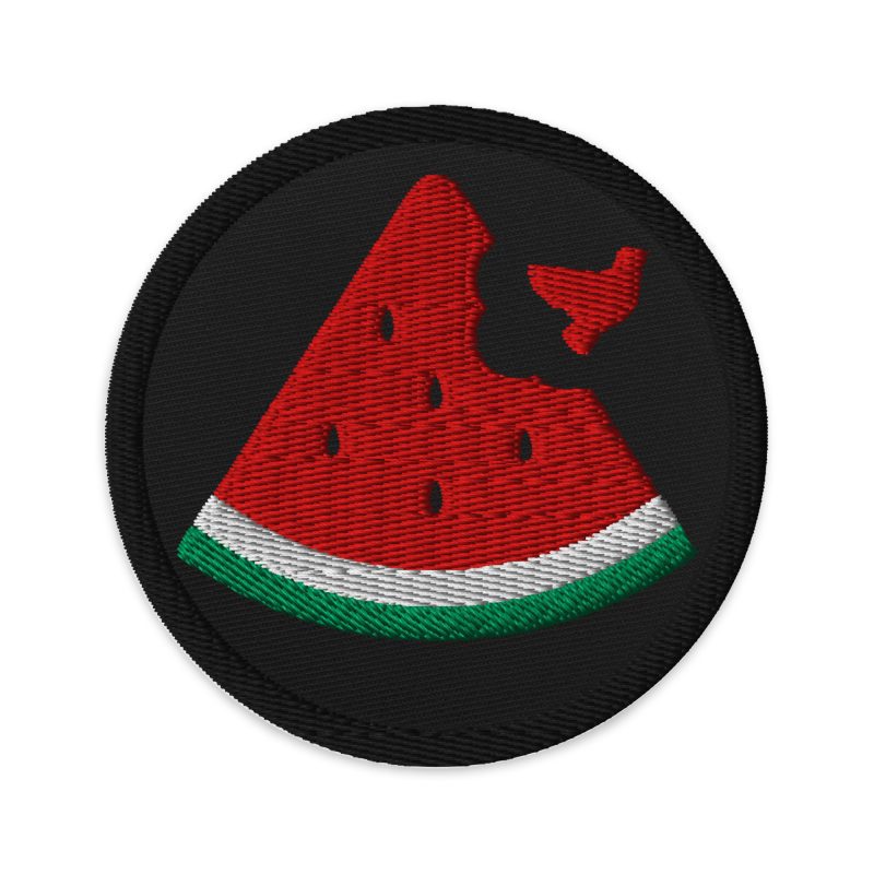 Free Palestine Watermelon Embroidered Patch