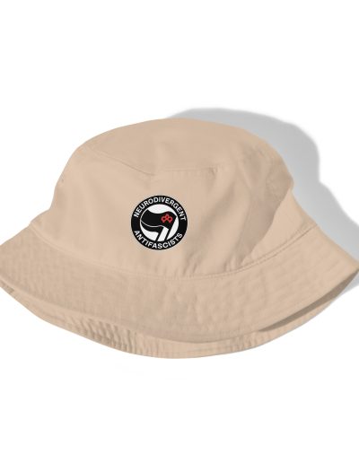 Neurodivergent Antifascists Organic Bucket Hat