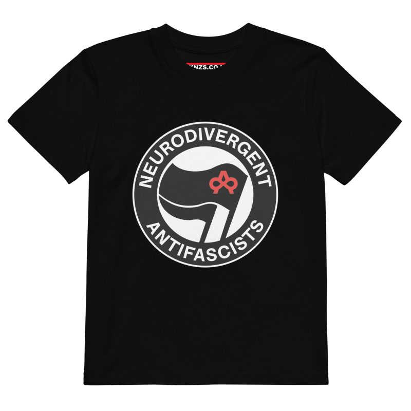 Neurodivergent Antifascists Organic Cotton Kids T-shirt