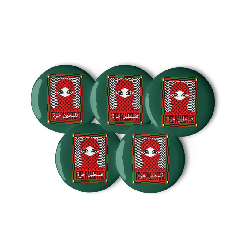 Free Palestine Set of Pin buttons