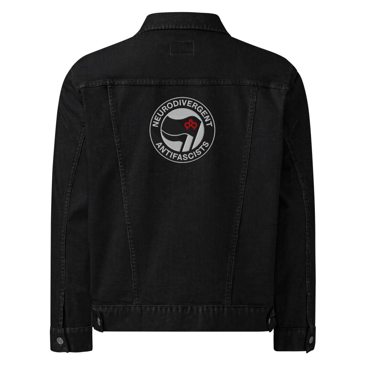 Neurodivergent Antifascists Unisex Denim Jacket
