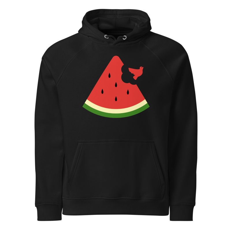 Free Palestine Watermelon Unisex Organic Hoodie