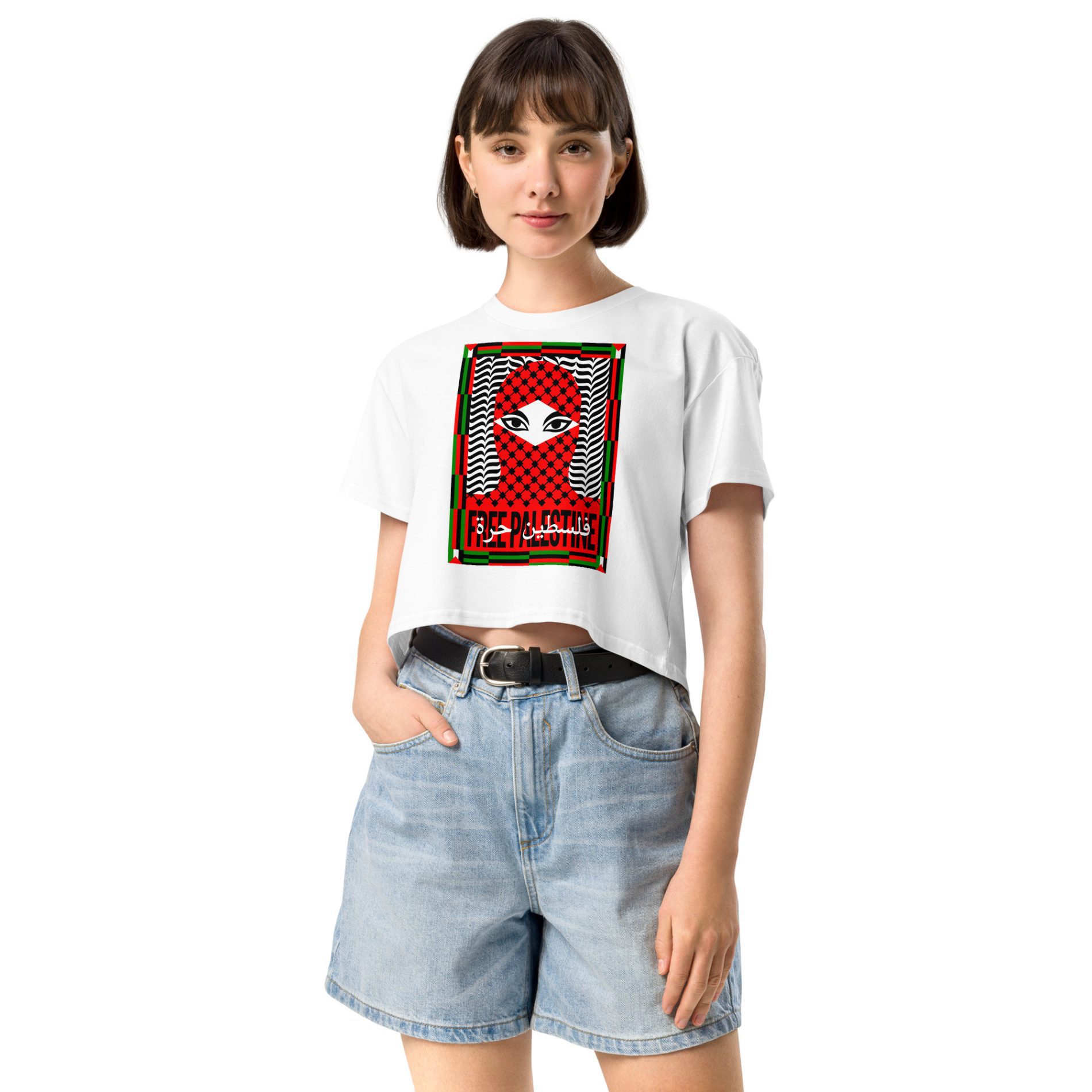 Free Palestine Women’s Crop Top