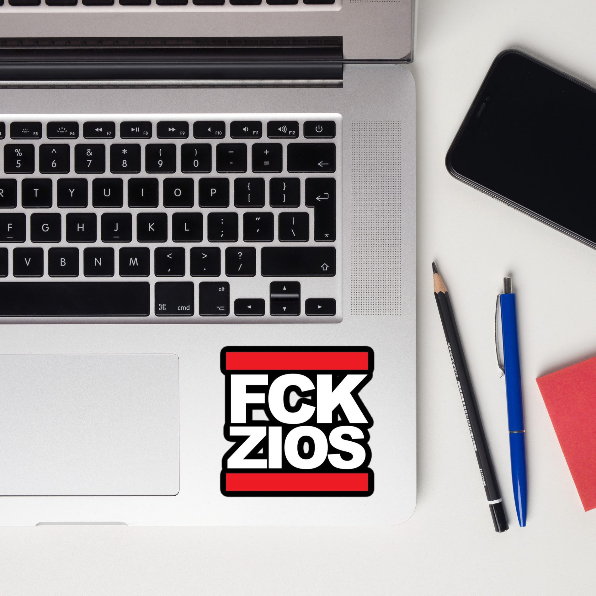 FCK ZIOS Kiss-Cut Stickers
