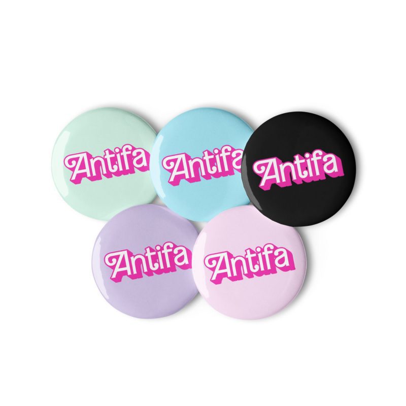 Antifa Barbie Set of Pin Buttons