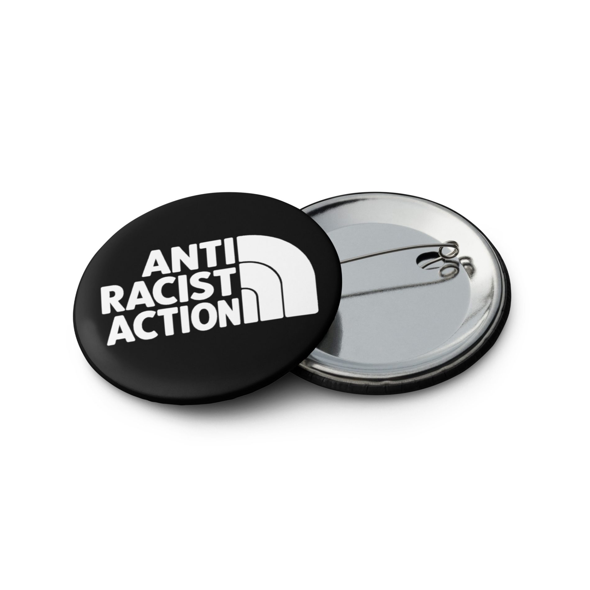 Antiracist Action Set Of Pin Buttons | Antifa Merch Shop