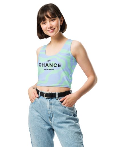 No Chance for Nazis Crop Top Vest