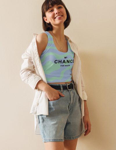 No Chance for Nazis Crop Top Vest