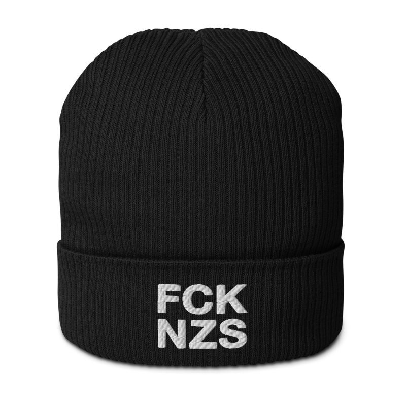 FCK NZS Bold Organic Ribbed Beanie