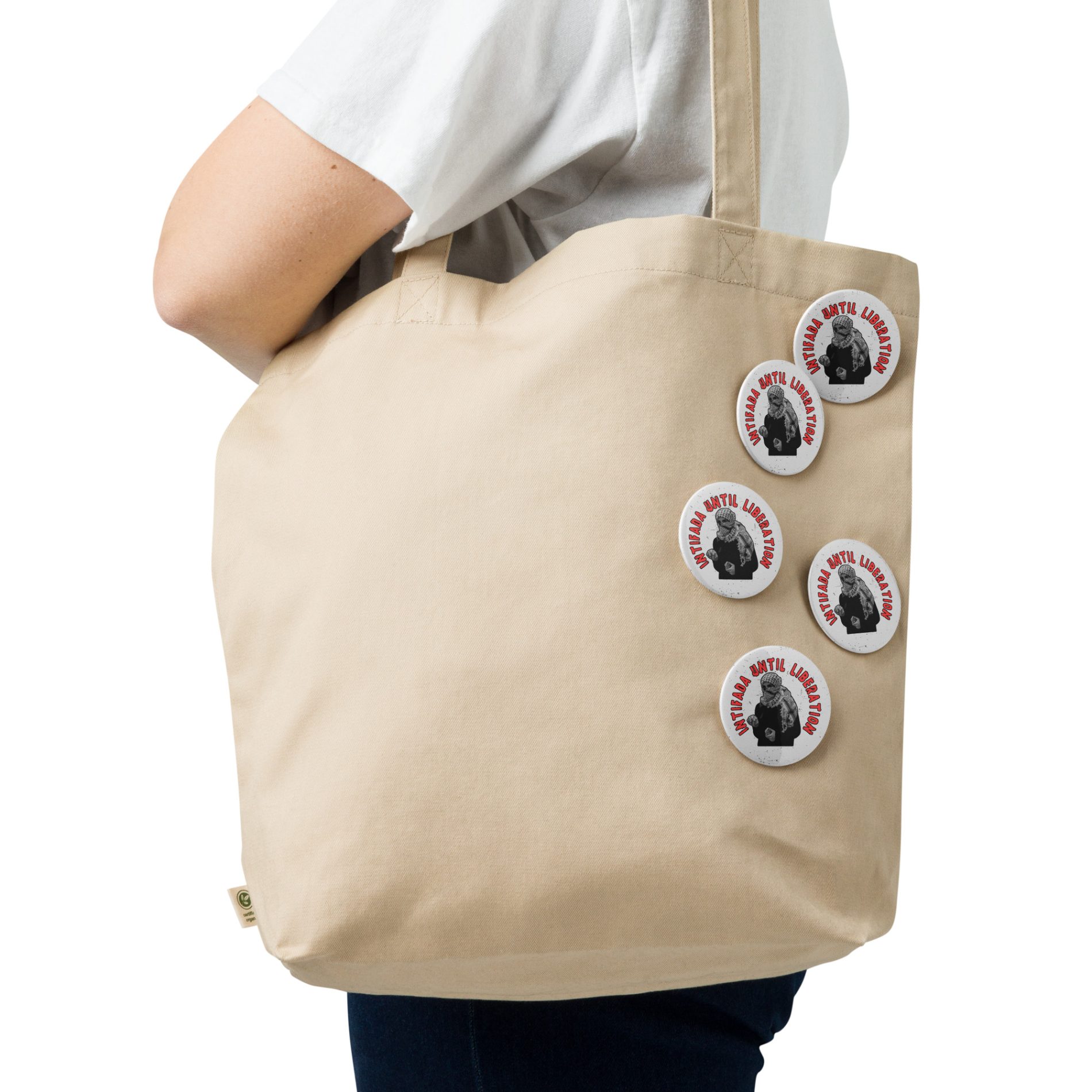 Intifada Merch Intifada Until Liberation Set Of Pin Buttons | Antifa Merch