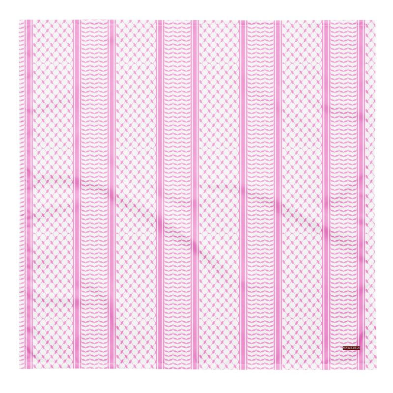 Baby Pink Kufiya (Keffiyeh) Bandana