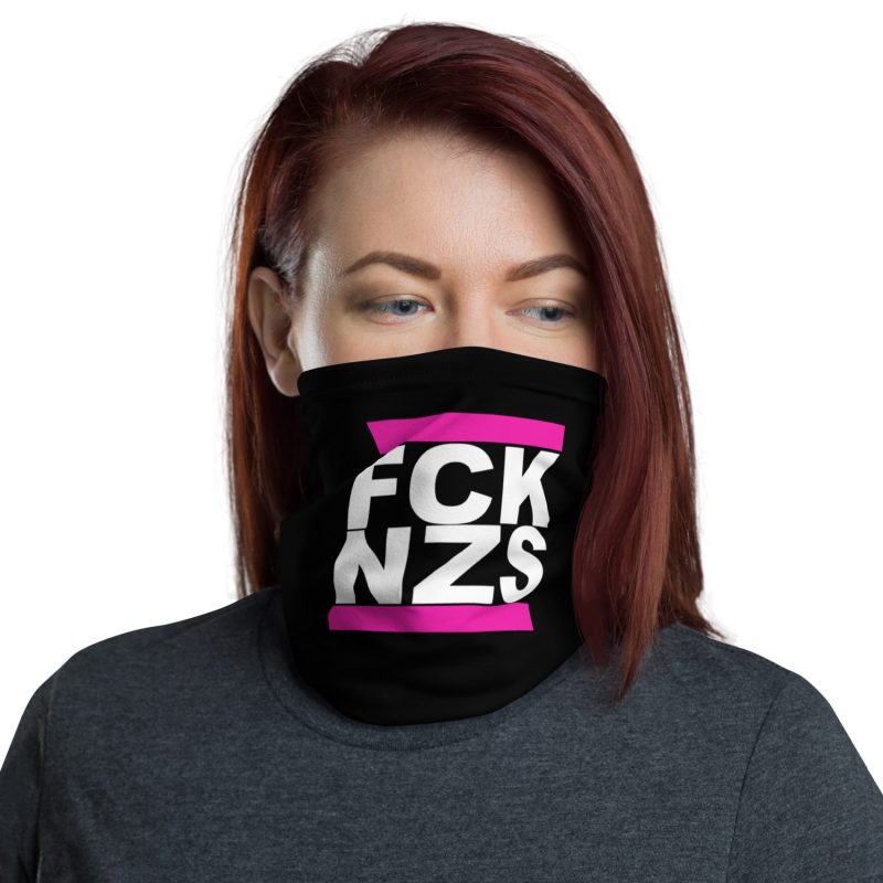 FCK NZS Pink Neck Gaiter Face Cover