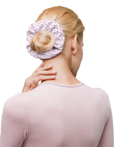 Baby Pink Kufiya (Keffiyeh) Recycled Hair Scrunchie