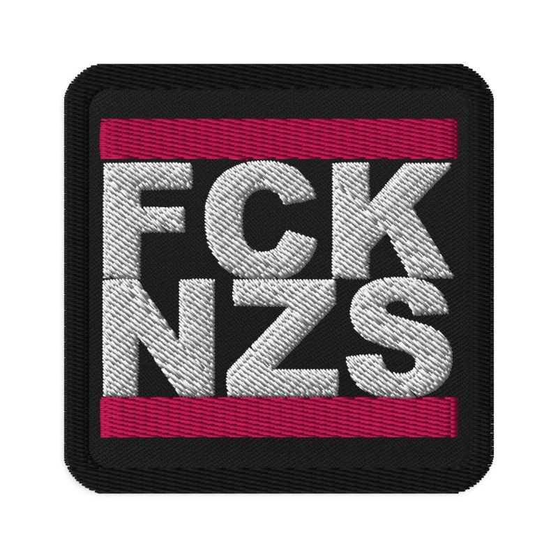 FCK NZS Pink Embroidered Patch