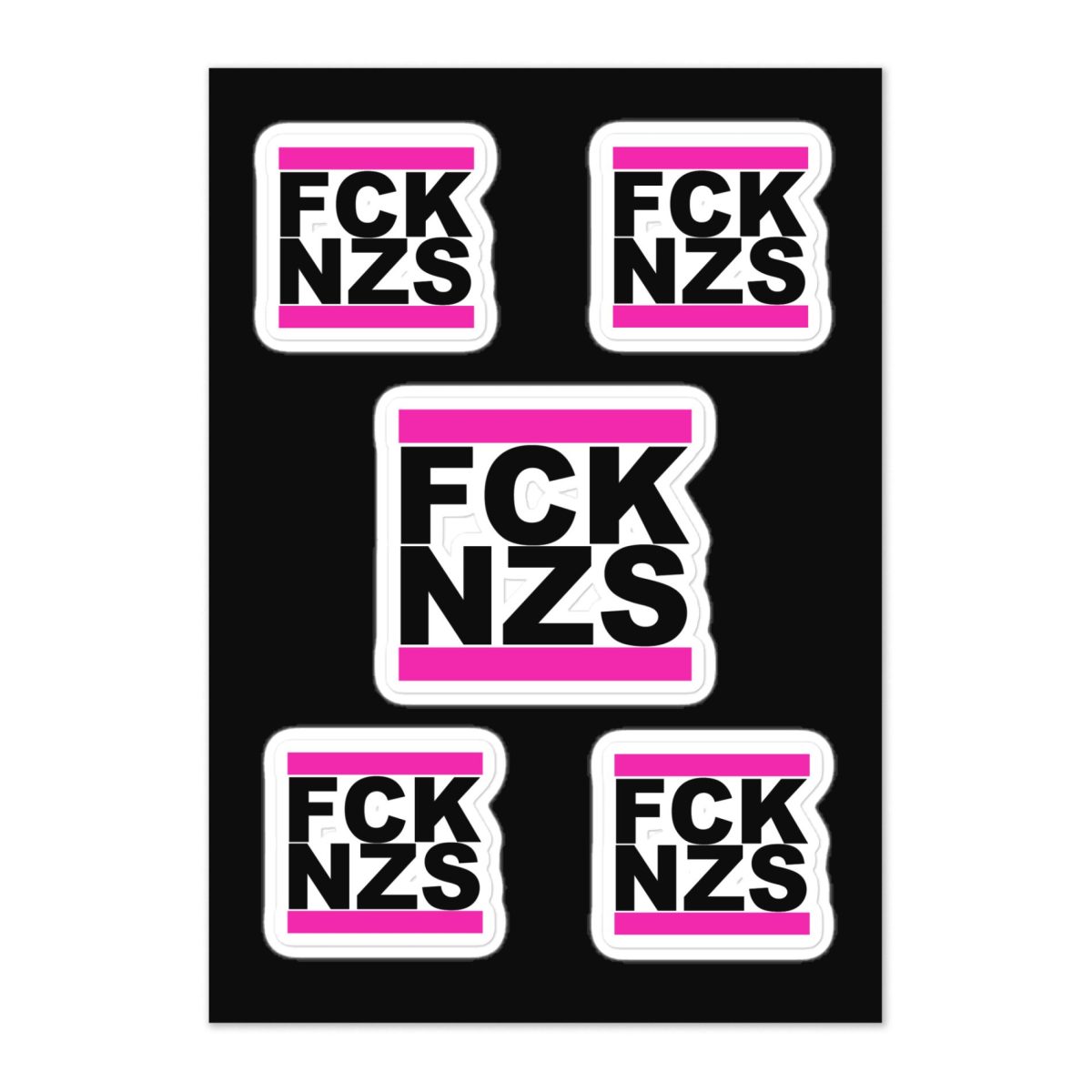 FCK NZS Pink Sticker Sheet
