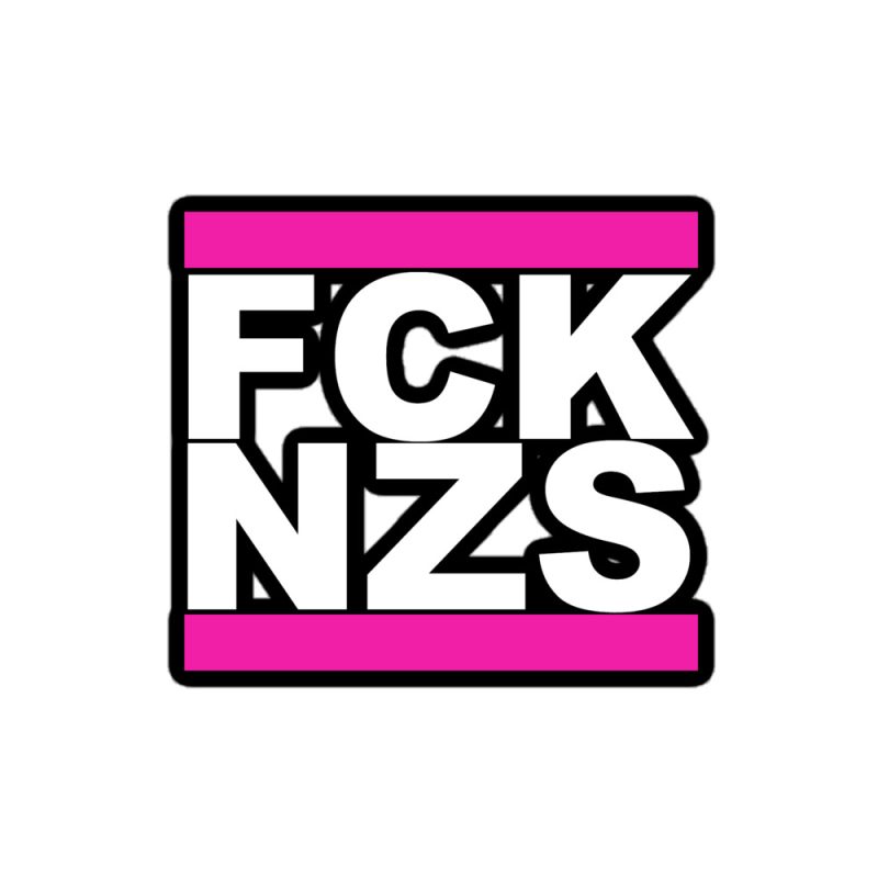 FCK NZS Pink Kiss-Cut Stickers