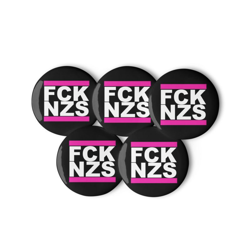 FCK NZS Pink Set of Pin Buttons