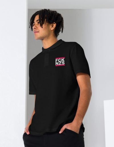 FCK NZS Pink Unisex Pique Polo Shirt