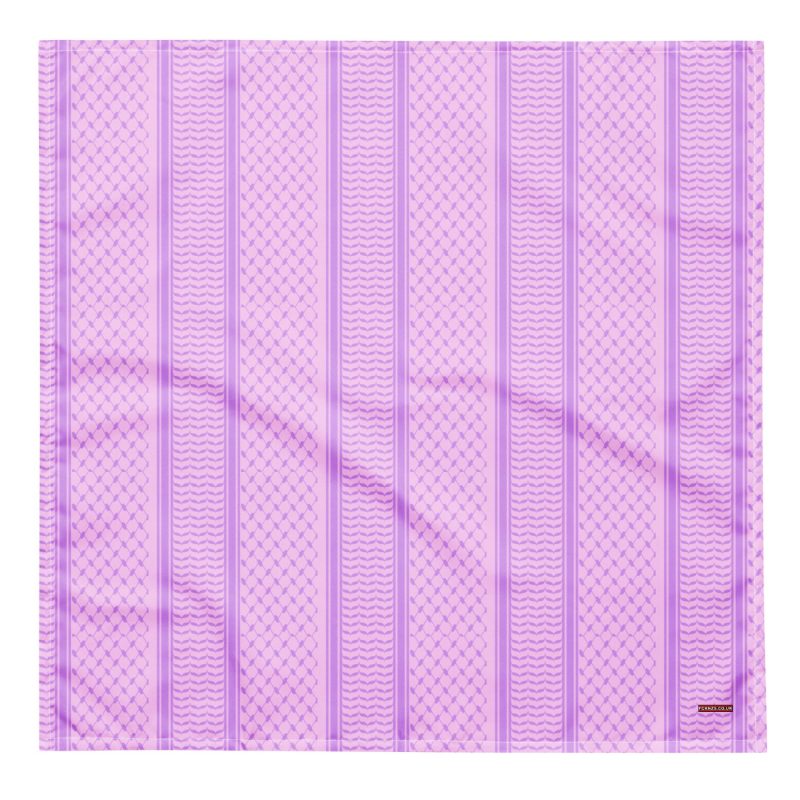 Lilac Kufiya (Keffiyeh) Bandana