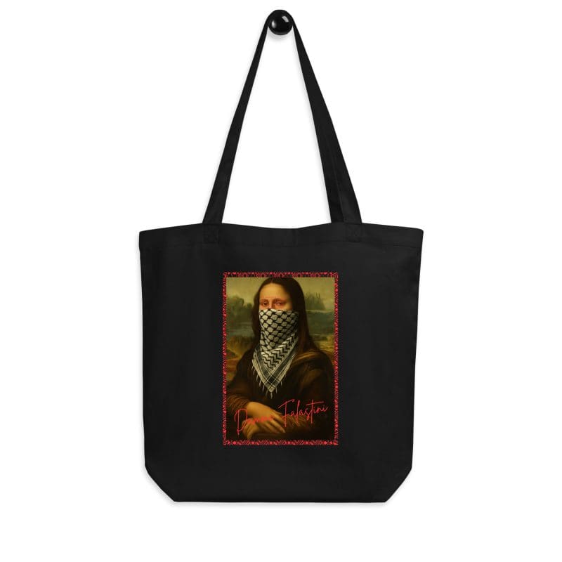 Dammi Falastini Palestine Mona Lisa Organic Tote Bag