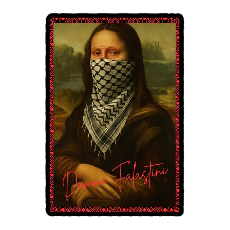 Dammi Falastini Palestine Mona Lisa Kiss-Cut Stickers