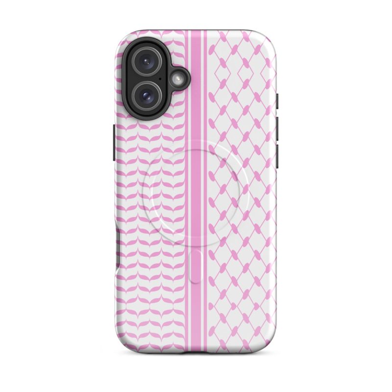 Baby Pink Kufiya (Keffiyeh) iPhone Case (MagSafe)