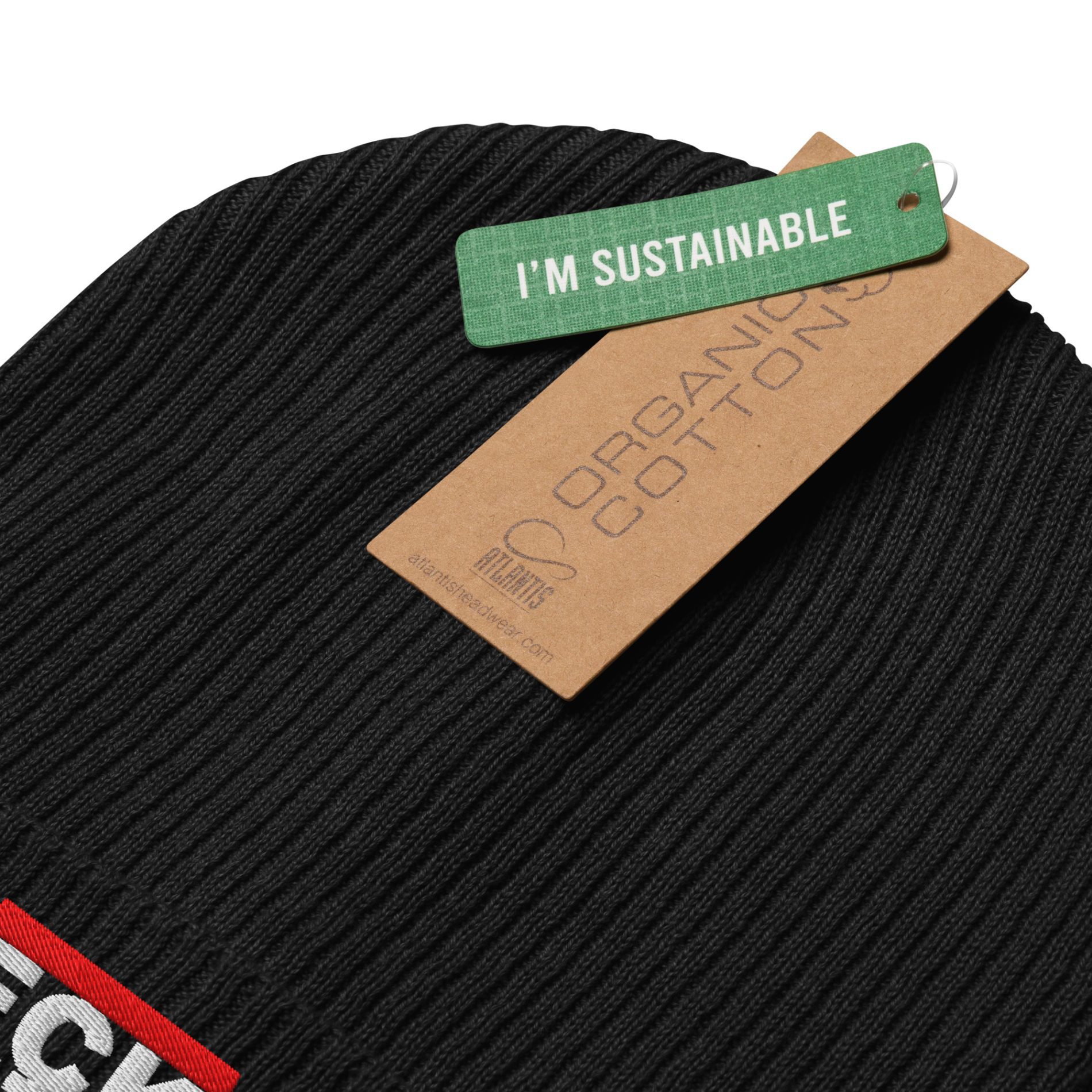 FCK NZS Organic Ribbed Beanie