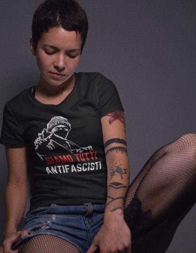 Siamo Tutti Antifascisti Women’s Fitted T-Shirt