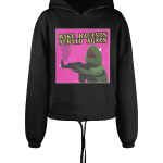 Make Racists Afraid Again Women’s Cropped Oversized Hoodie
