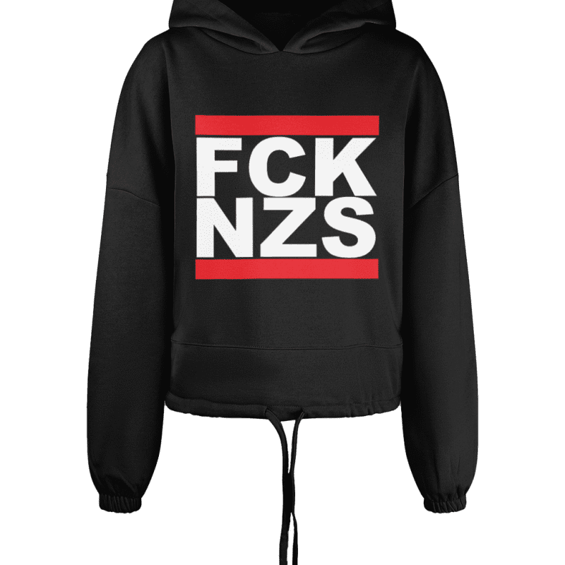FCK NZS Women's Cropped Oversized Hoodie