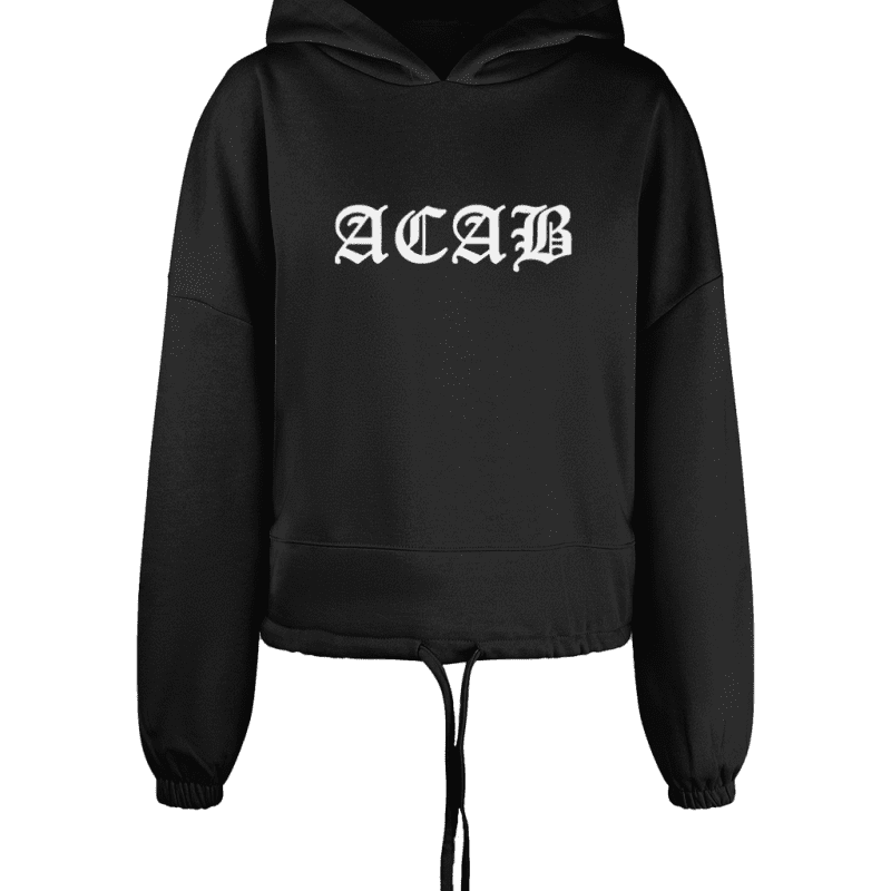 ACAB Women’s Cropped Oversized Hoodie