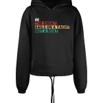 THE ENEMY SAILS ON A YACHT NOT A BOAT Women’s Cropped Oversized Hoodie