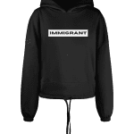 IMMIGRANT Women’s Cropped Oversized Hoodie