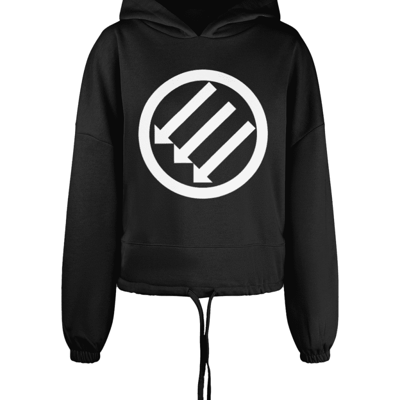 Iron Front Women’s Cropped Oversized Hoodie