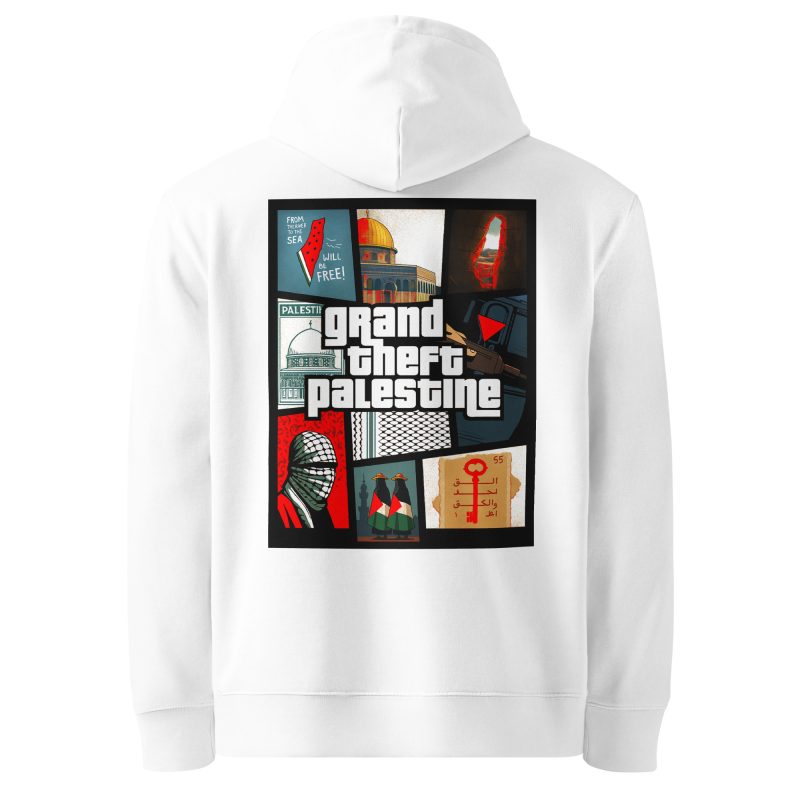 Grand Theft Palestine Unisex Organic Hoodie