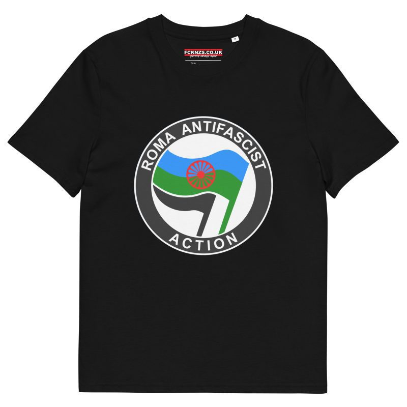 Roma Antifascist Action Unisex Organic T-shirt