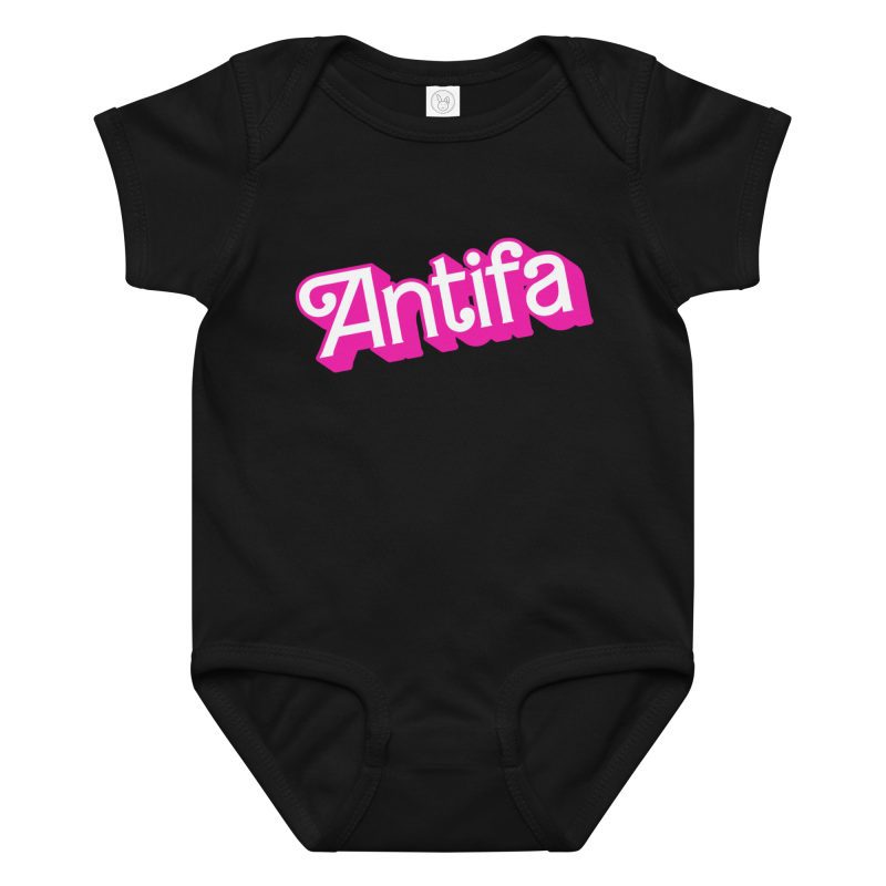 Antifa Barbie Baby Bodysuit