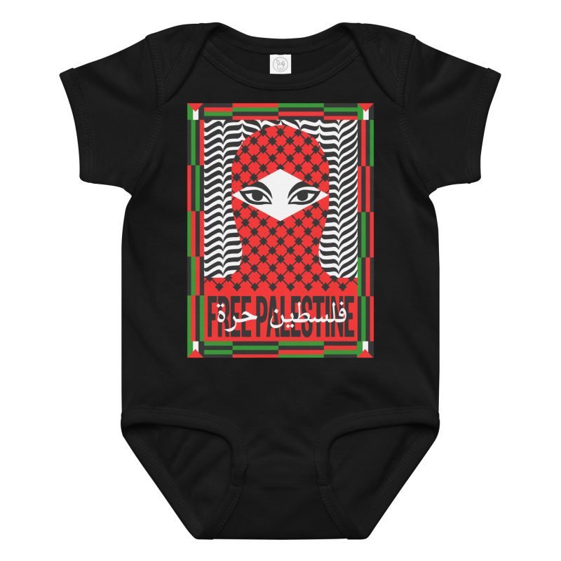 Free Palestine Baby Bodysuit